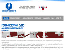 Tablet Screenshot of portuguesevoiceovers.com